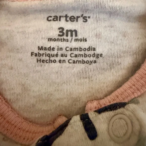 Carter's Multicolor Strawberry Print Footie - Picture 3 of 4
